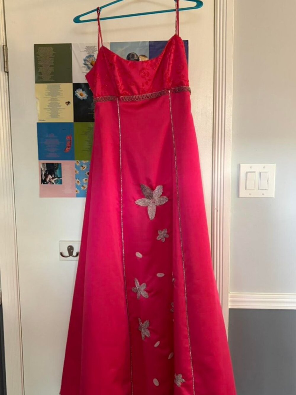 Women's Red and Pink Dress